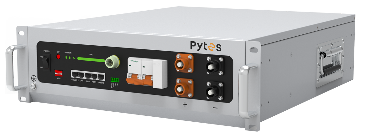 Pytes V5 A Plus 5.12kWh LiFePO4 battery - angle view
