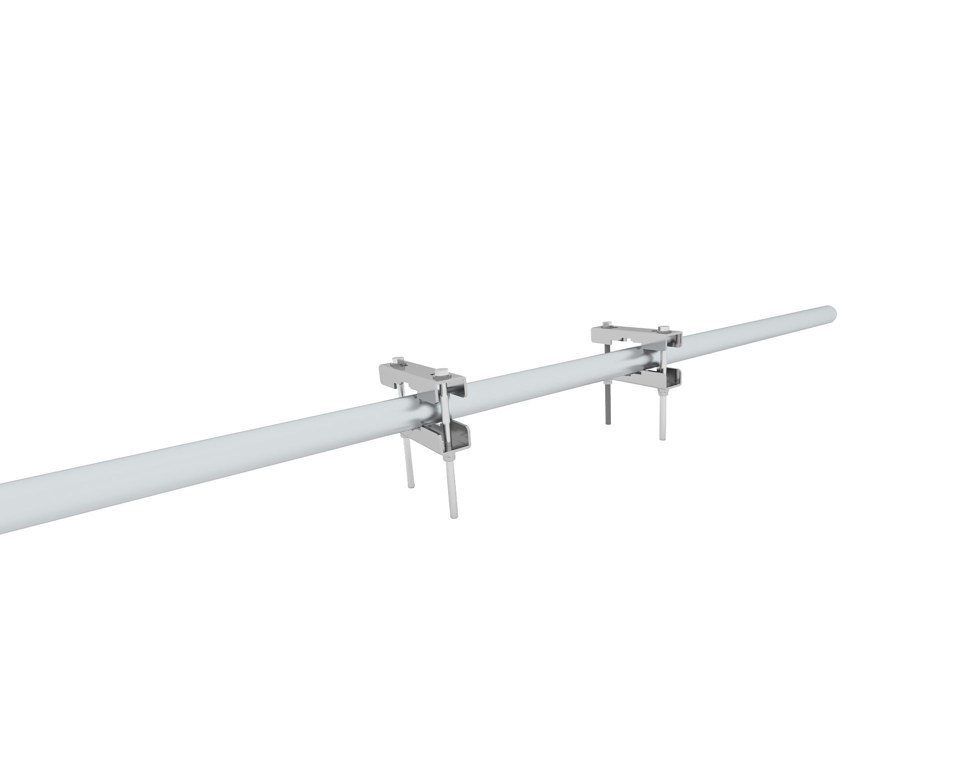 2 Flanges-dia.60-90mm pole-M8 S/S-for Unifix S/SF