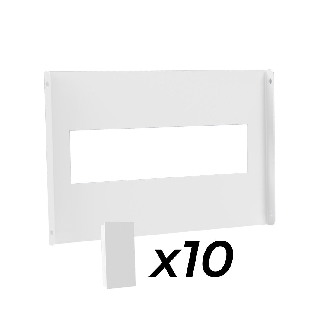 Front Plate+10 Modules Shutter Box for Unibox