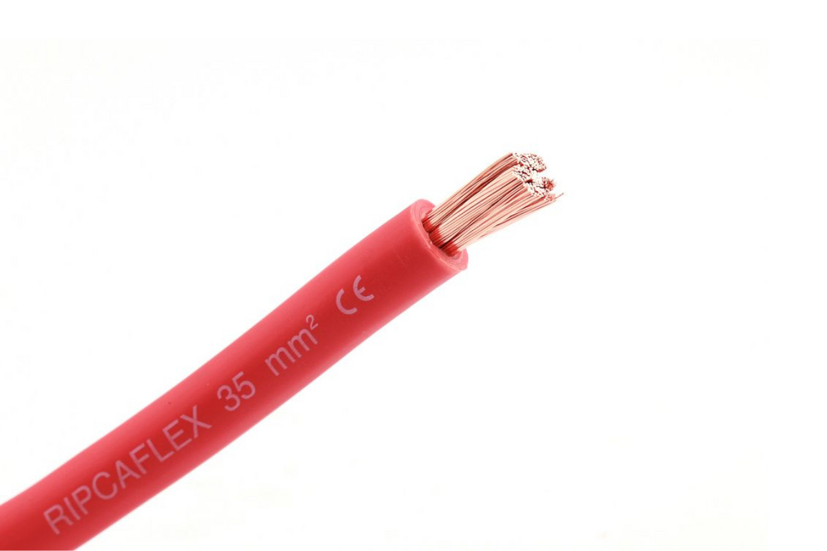 35mm2 Flexible Battery Cable 100m Roll Red