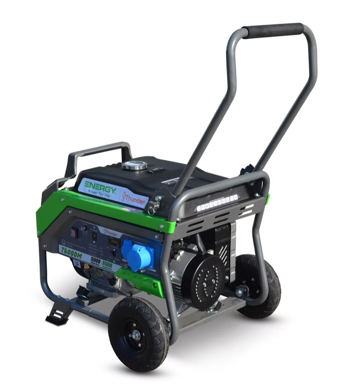 Generator Thunder T6000M,6kVA(5.5kW),Petrol eng,Manual start - Euromotive Energy Ltd