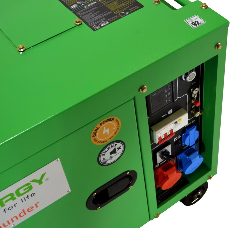 Generator Thunder T9000,7.5kVA(6kW),Diesel Eng,Elec Start - Euromotive Energy Ltd