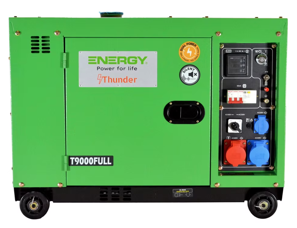 Generator Thunder T9000,7.5kVA(6kW),Diesel Eng,Elec Start - Euromotive Energy Ltd