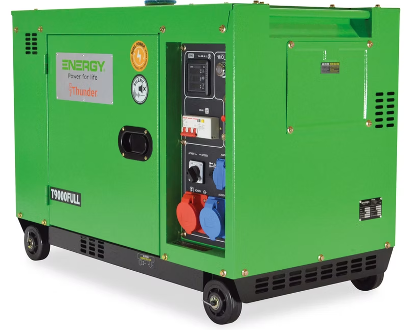 Generator Thunder T9000,7.5kVA(6kW),Diesel Eng,Elec Start - Euromotive Energy Ltd