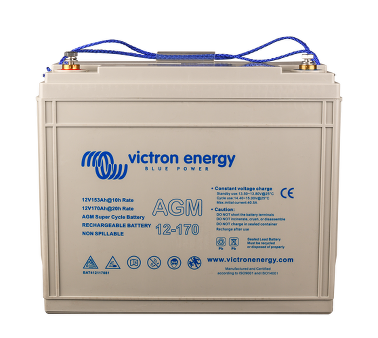 Victron 12V/170Ah AGM Super Cycle Battery (M8)