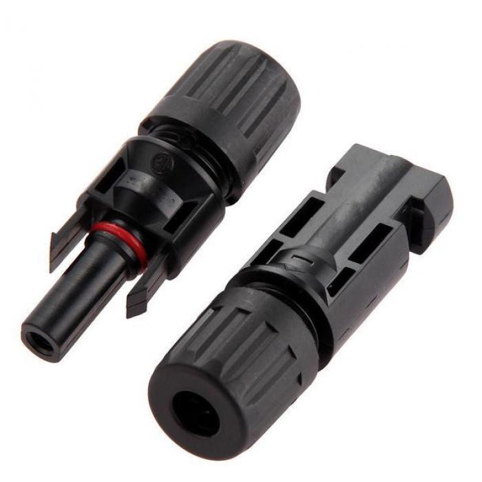 Solar connector pair MC4-style, 1x Male/1x Female - Euromotive Energy Ltd