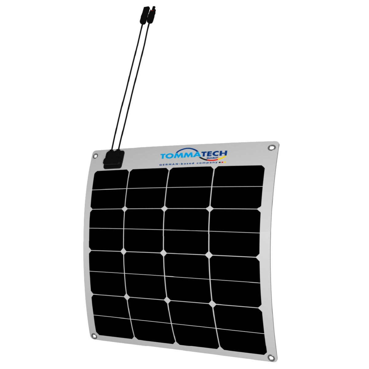 TommaTech® Flexible Solar Panel 55w 655 x 557mm - Euromotive Energy Ltd