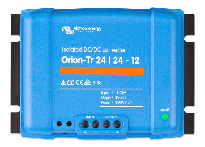 Orion-Tr 48/24-12A (280W) Isolated DC-DC converter - Euromotive Energy Ltd