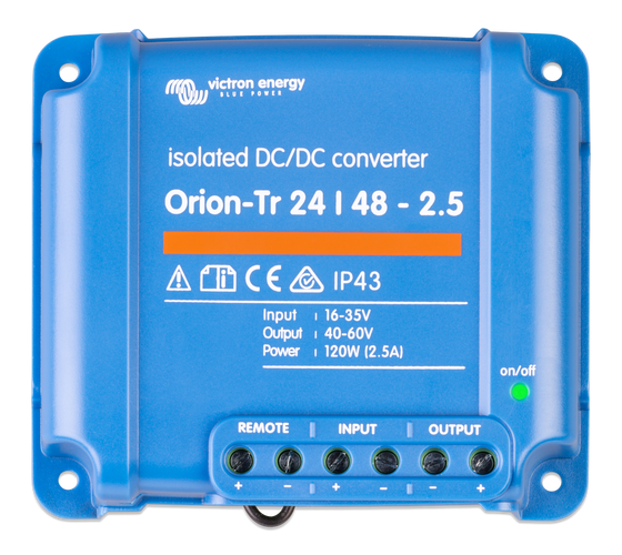 Orion-Tr 48/48-2,5A (120W) Isolated DC-DC converter - Euromotive Energy Ltd