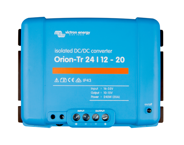 Orion-Tr 48/12-20A (240W) Isolated DC-DC converter - Euromotive Energy Ltd