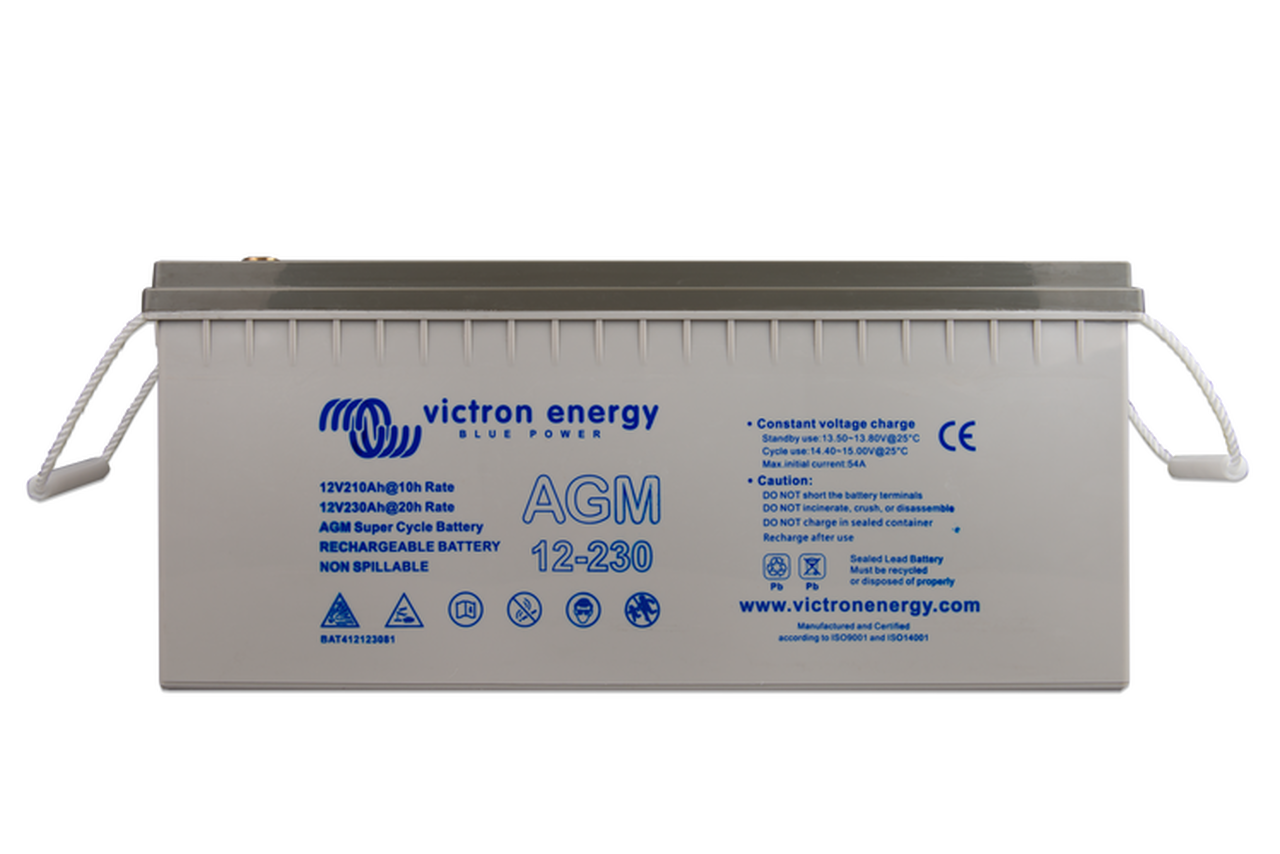 Victron 12V/230Ah AGM Super Cycle Battery (M8) - Euromotive Energy Ltd