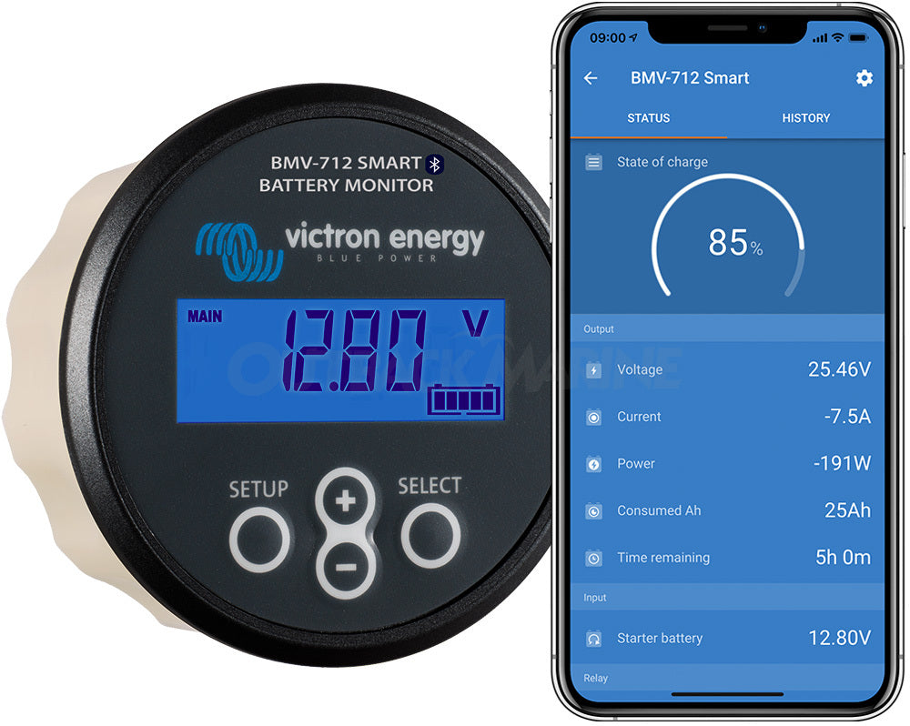 Victron Battery Monitor BMV-712 Smart Black - Euromotive Energy Ltd