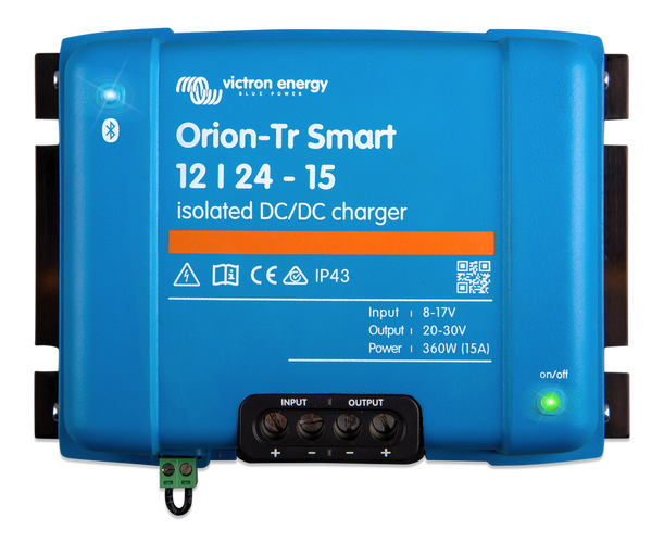 Orion-Tr Smart 12/24-15A (360W) Isolated DC-DC charger - Euromotive Energy Ltd
