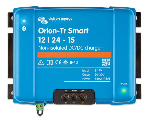 Orion-Tr Smart 12/24-15A (360W) Non-isolated DC-DC charger - Euromotive Energy Ltd