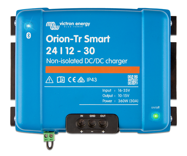 Orion-Tr Smart 24/12-30A (360W) Non-isolated DC-DC charger - Euromotive Energy Ltd