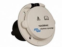 Power Inlet Polyamid with cover 16A/250Vac (2p/3w) - Euromotive Energy Ltd