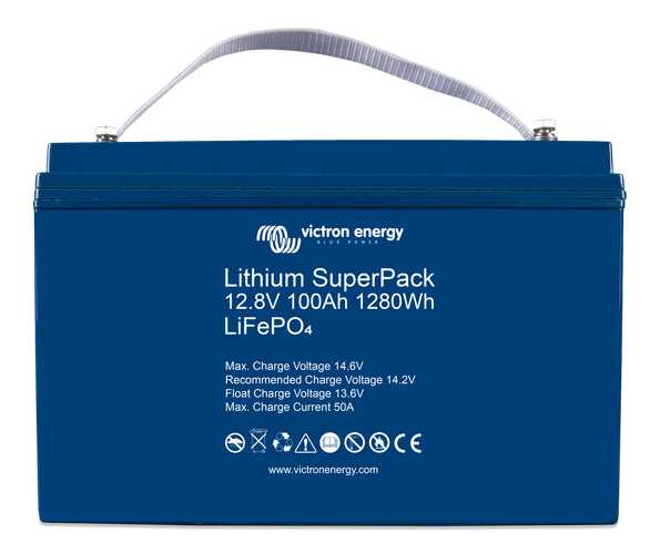 Victron Lithium SuperPack 12,8V/100Ah High Current (M8) - Euromotive Energy Ltd