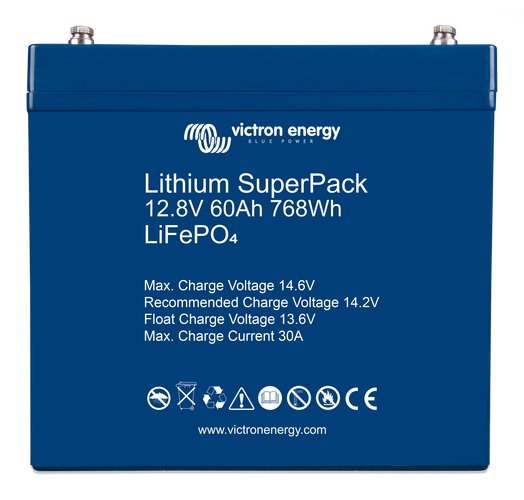 Victron Lithium SuperPack 12,8V/60Ah (M6) - Euromotive Energy Ltd