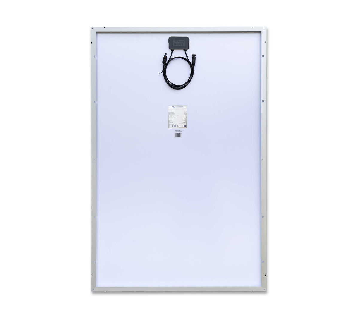 Victron BlueSolar monocrystalline solar panel rear with junction box