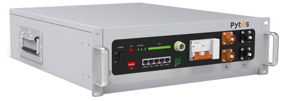 Pytes V5 A Plus 5.12kWh LiFePO4 battery - side angle
