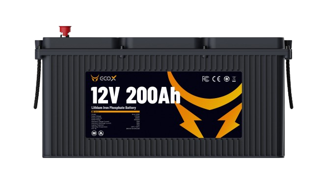 Pytes Ecox 12200, LiFePO4 battery. 2.5kWh / 12.8 V / 200 Ah