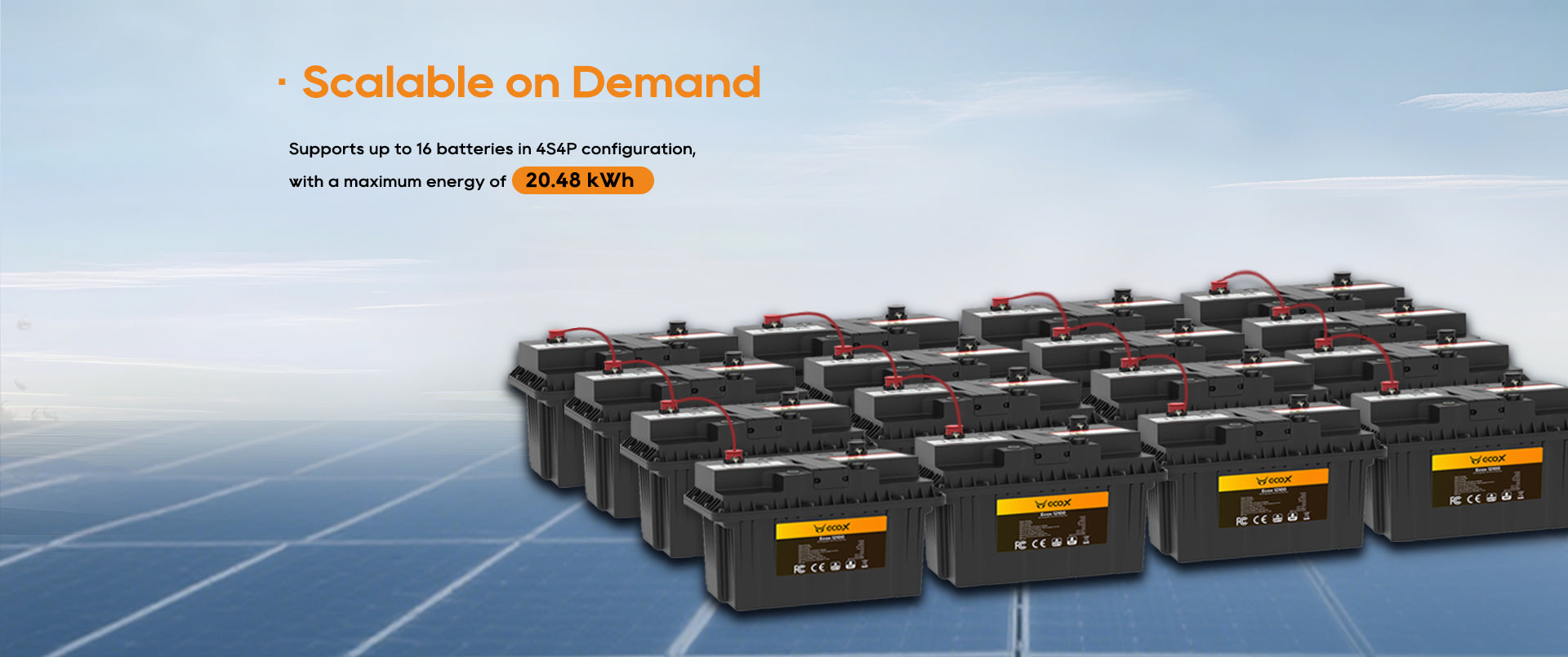 Pytes Ecox 12100 SE LiFePO4 Battery IP21, 1.2 kWh / 12.8 V / 100ah
