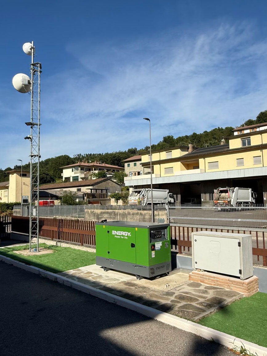 ENERGY EY-20P-SA installed as standby power at a telecoms site