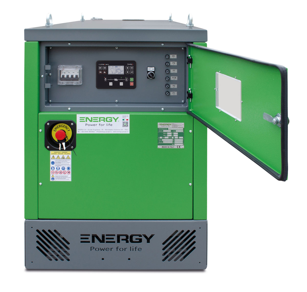ENERGY EY-20P-SA with control panel door open