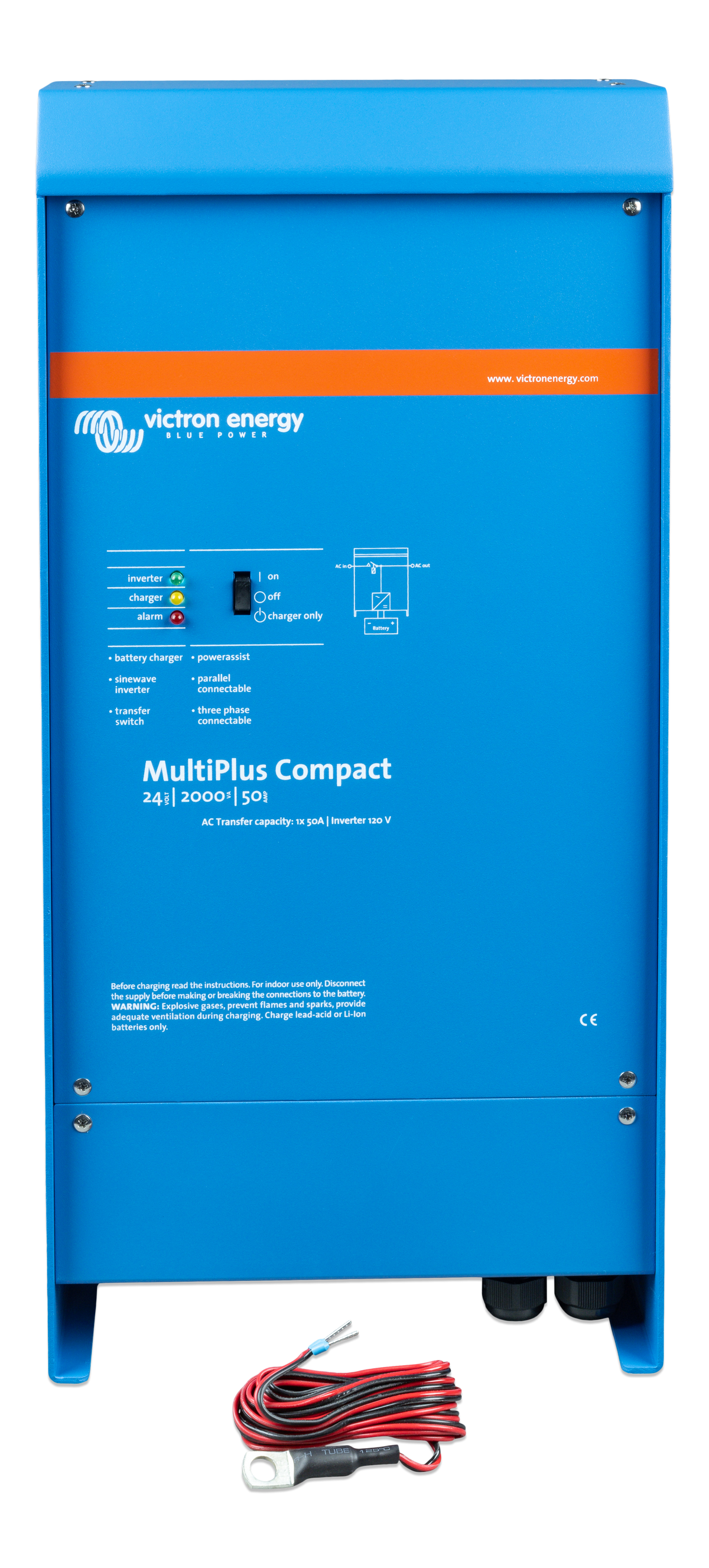 Victron MultiPlus Compact 24/2000/50-50 120V with accessories