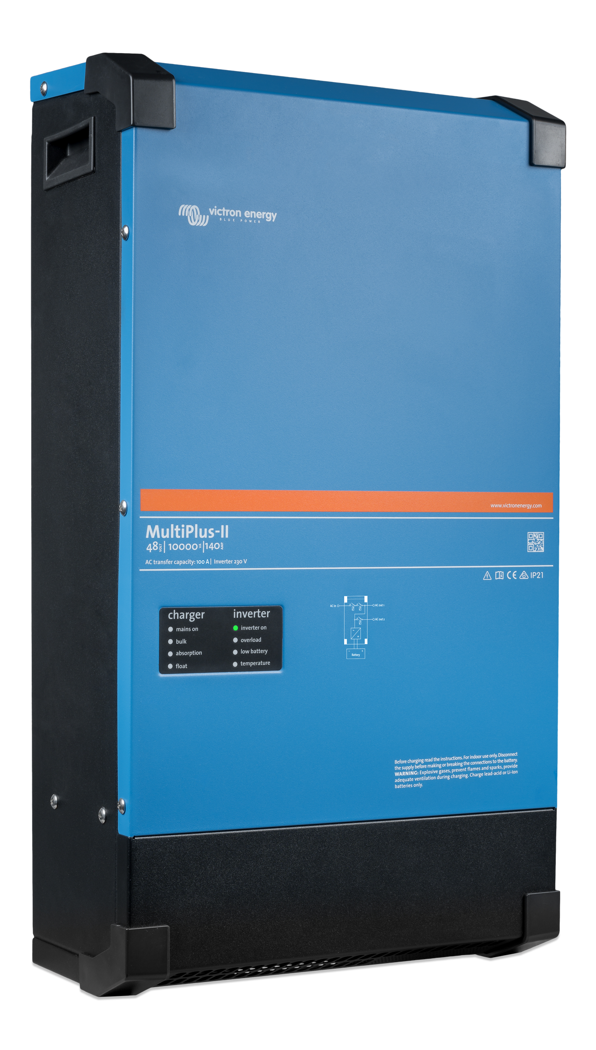 Victron MultiPlus-II 48/10000/140-100 230V inverter/charger - right side