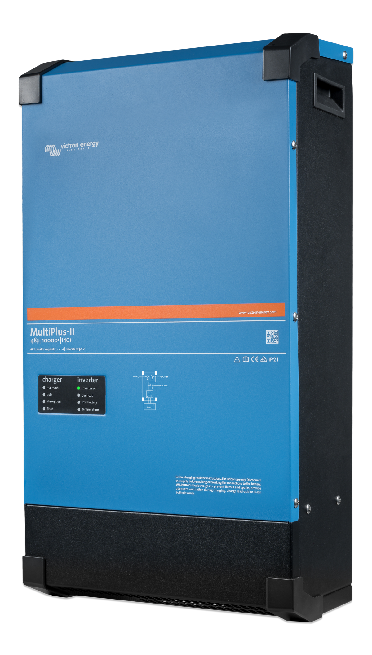 Victron MultiPlus-II 48/10000/140-100 230V inverter/charger - left side