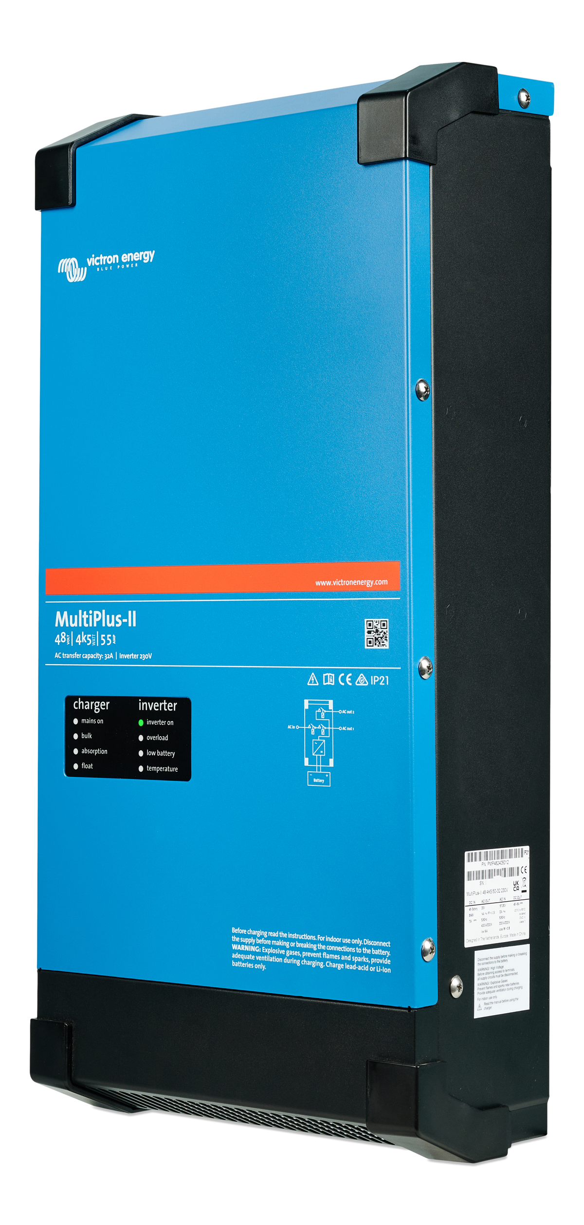 Victron MultiPlus-II 48/4k5/55-32 230V inverter/charger - left side