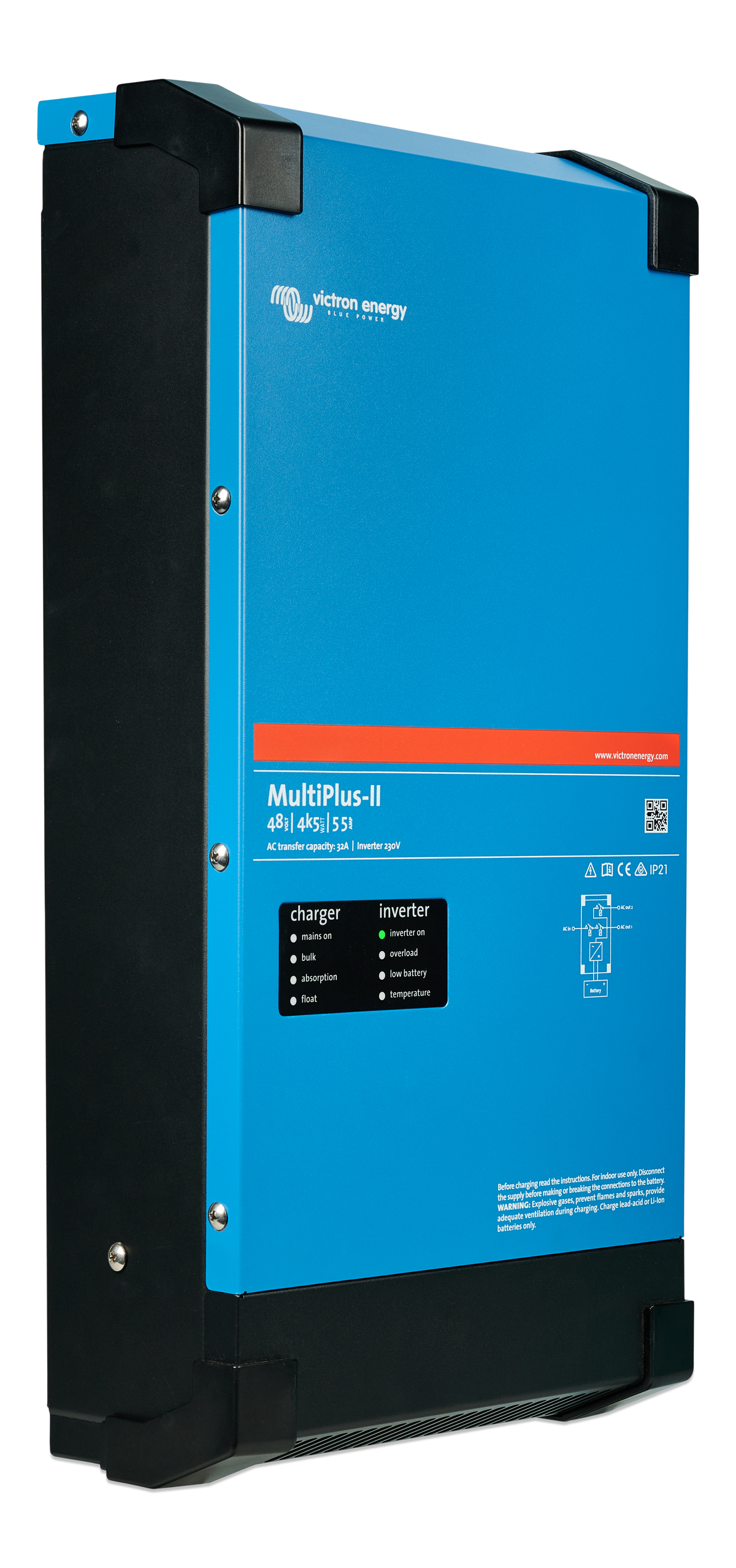 Victron MultiPlus-II 48/4k5/55-32 230V inverter/charger - right side
