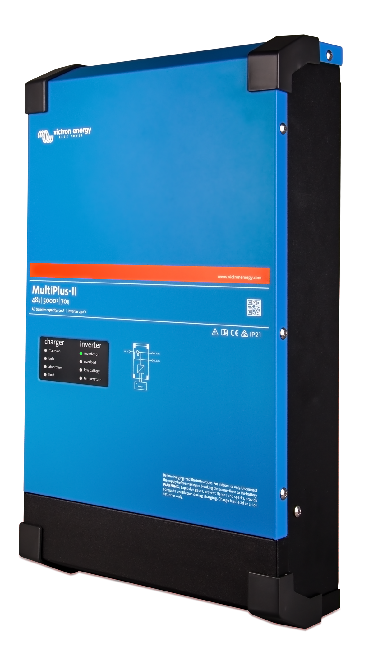 Victron MultiPlus-II 48/5000/70-50 230V inverter/charger - left side