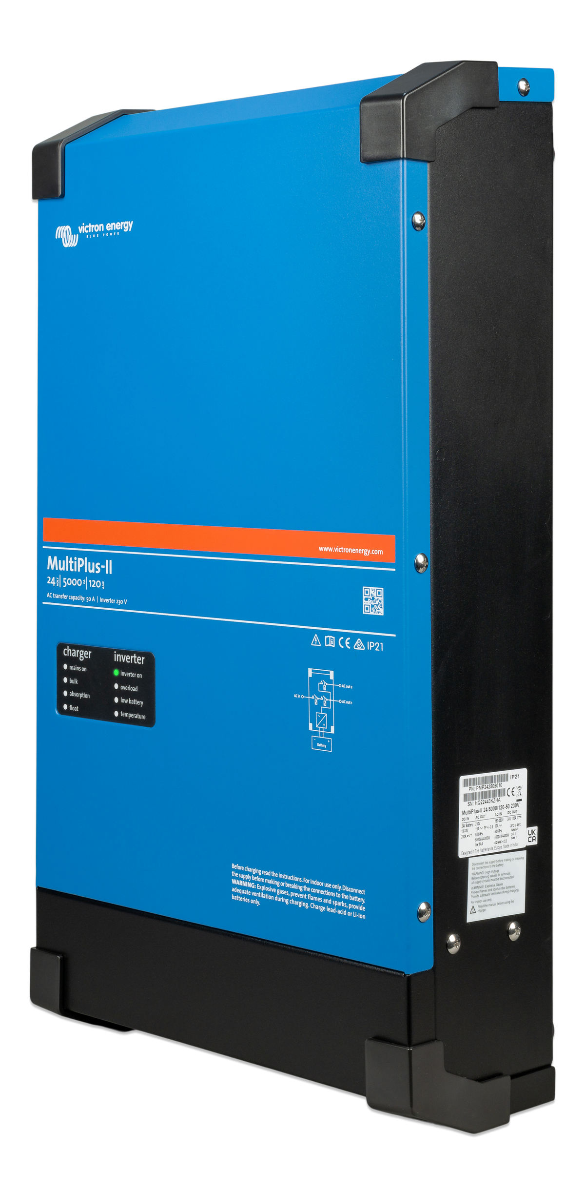 Victron MultiPlus-II 24/5000/120-50 230V inverter/charger - left side