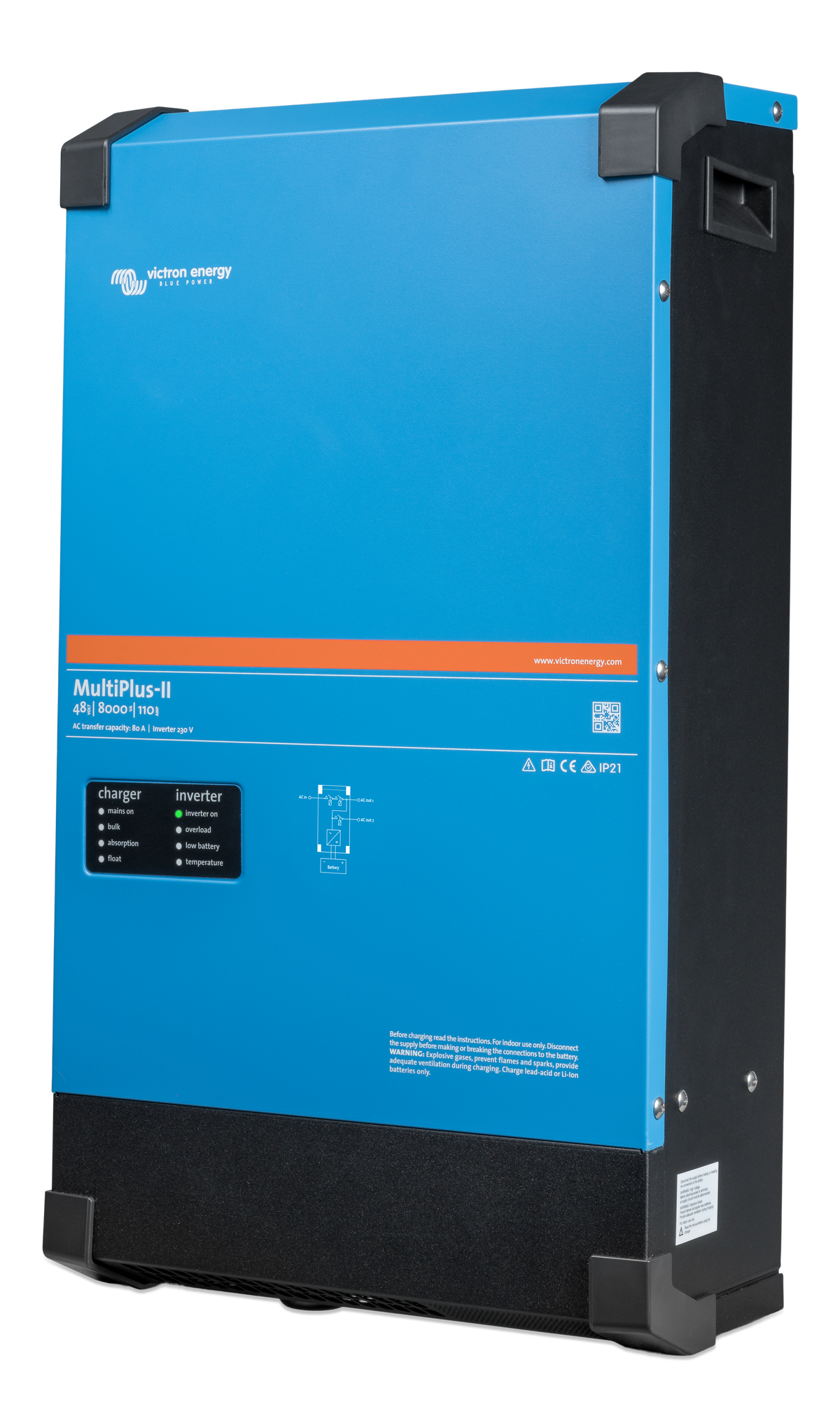 Victron MultiPlus-II 48/8000/110-100 230V inverter/charger - left side