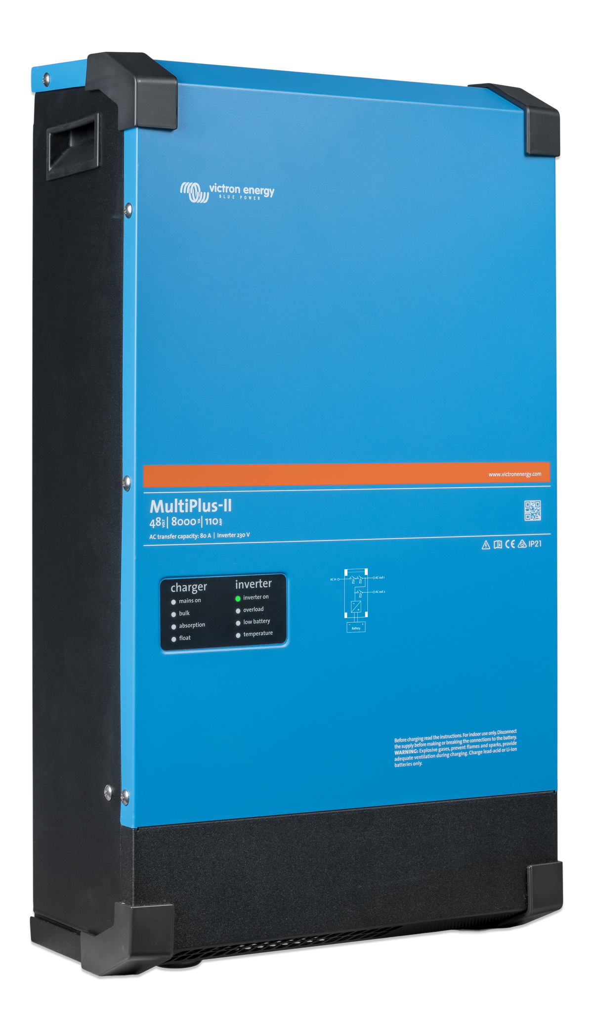 Victron MultiPlus-II 48/8000/110-100 230V inverter/charger - right side