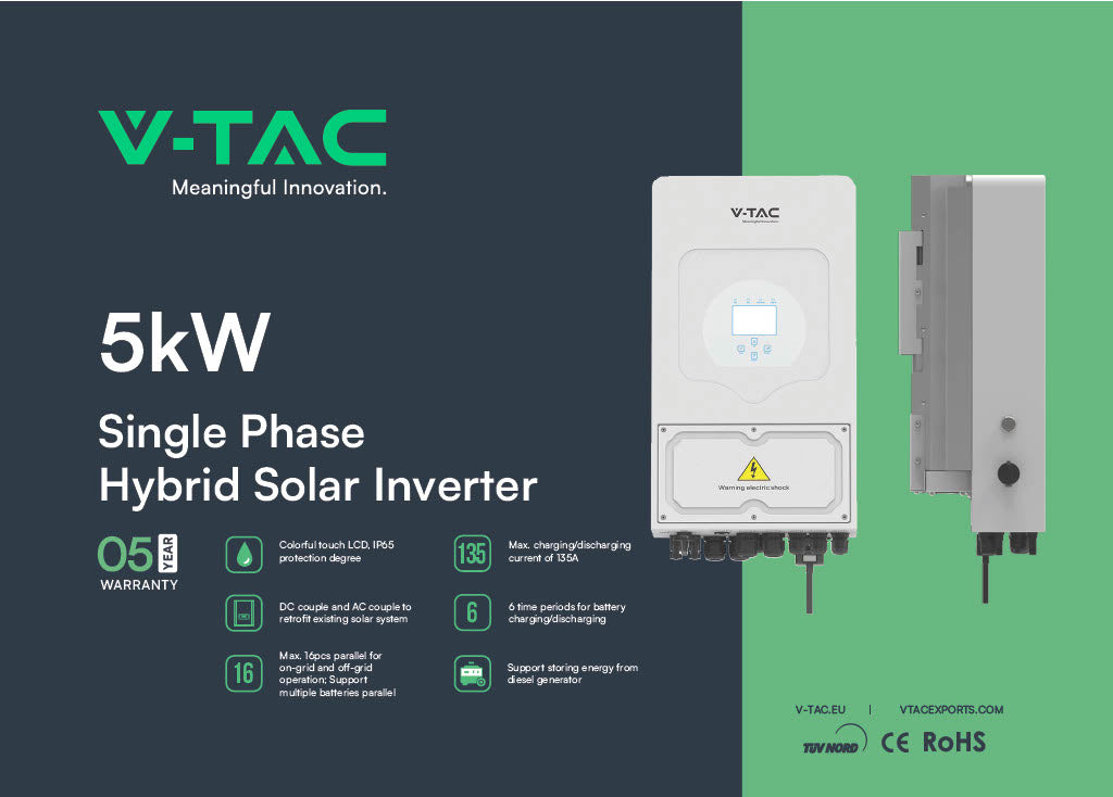 5kW Single Phase Hybrid Solar Inverter