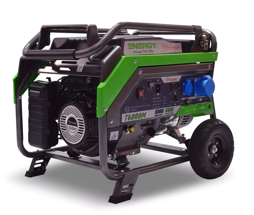 Generator Thunder T6000M,6kVA(5.5kW),Petrol eng,Manual start