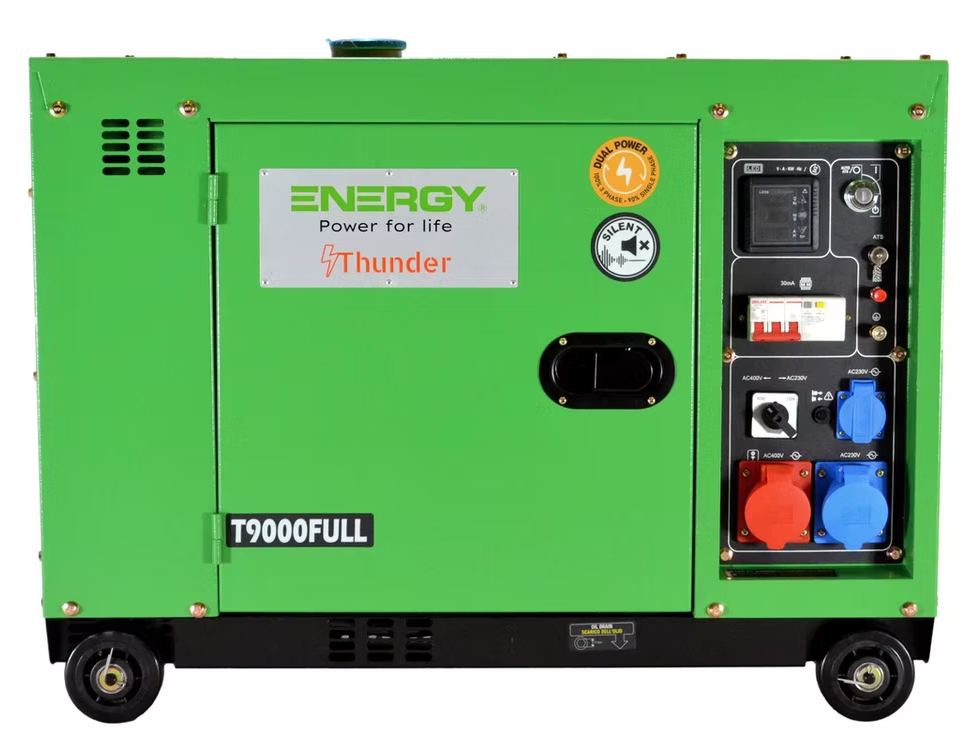 Generator Thunder T9000,7.5kVA(6kW),Diesel Eng,Elec Start