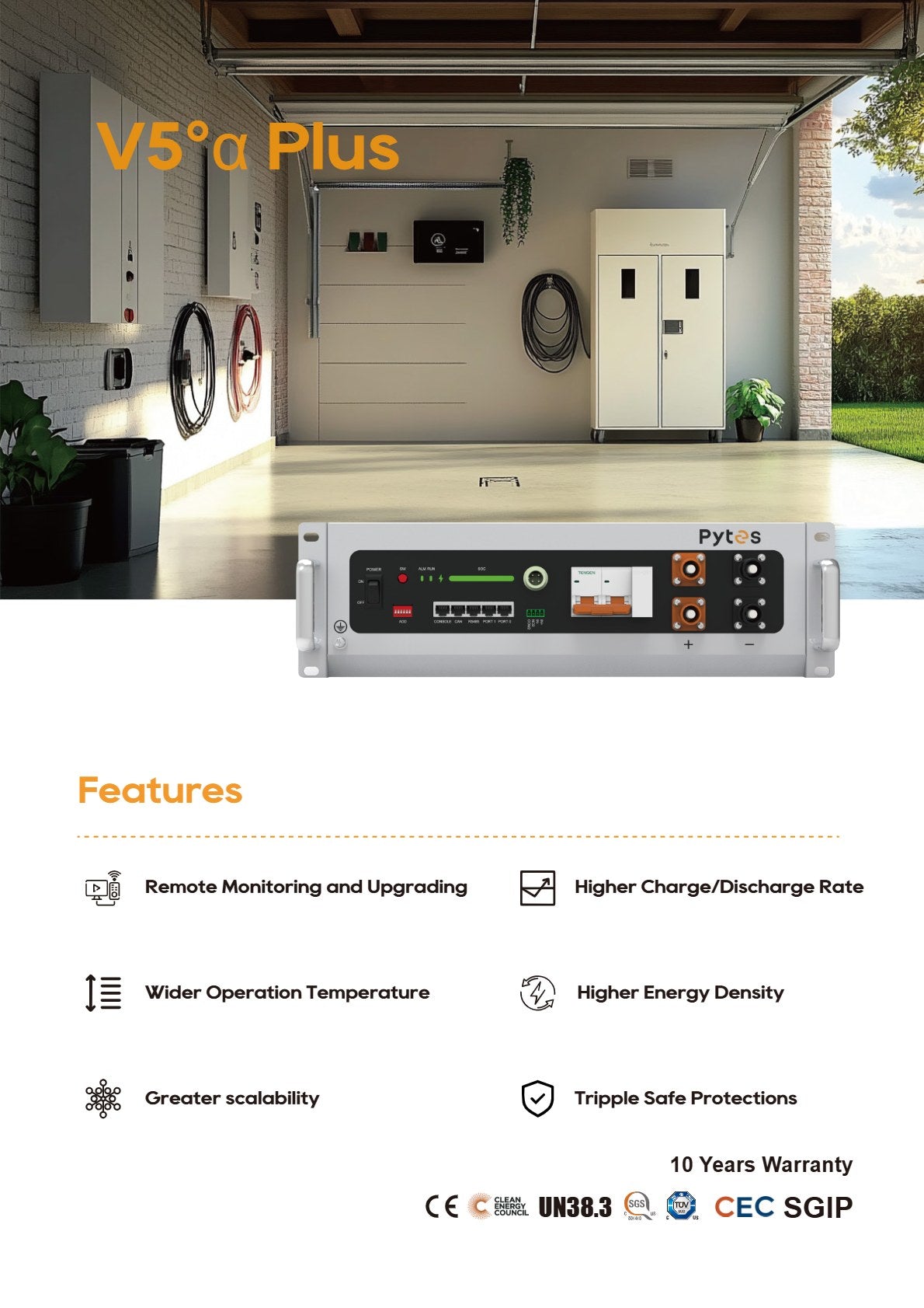 Pytes V5 A Plus datasheet page 1